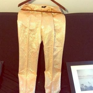 Rose gold metallic Dress pants